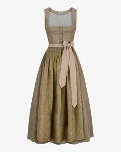 Babette Leinendirndl lang mit Schürze
