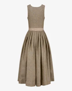 Babette Leinendirndl lang mit Schürze