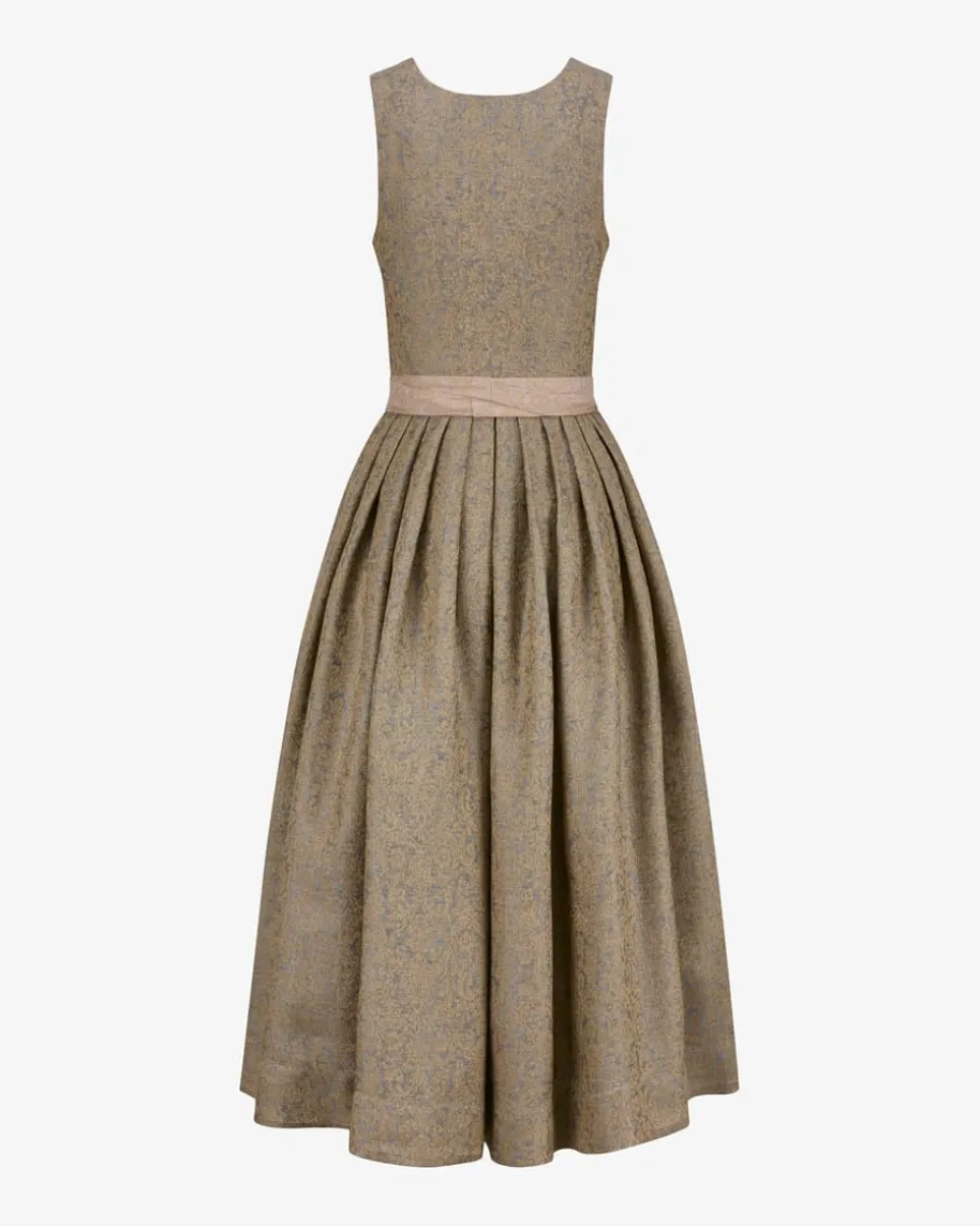 Babette Leinendirndl lang mit Schürze