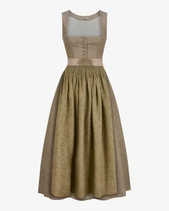 Babette Leinendirndl lang mit Schürze