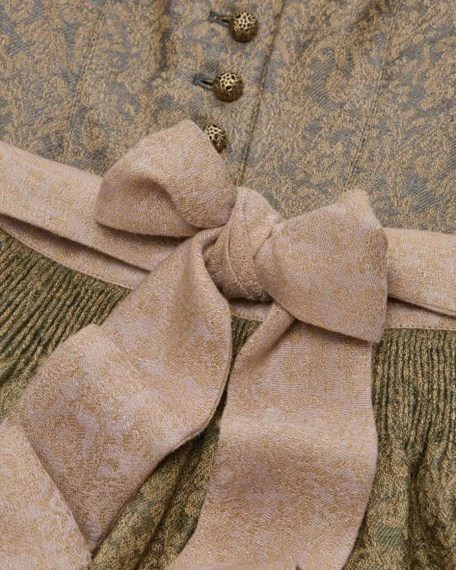 Babette Leinendirndl lang mit Schürze