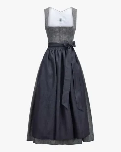 Bette Leinendirndl lang mit Sylvia Schürze