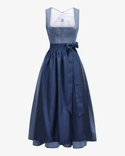 Bette Leinendirndl lang mit Sylvia Schürze