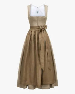 Bette Leinendirndl lang mit Sylvia Schürze