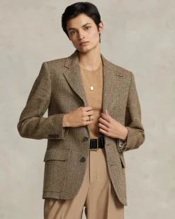 Blazer aus Leinen-Mix