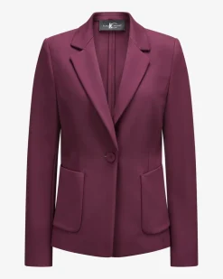 Blazer aus Viskose-Mix