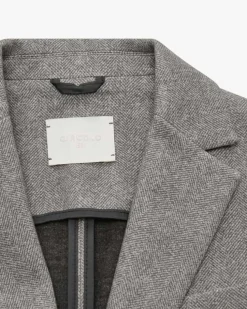 Blazer Slim Fit aus Baumwoll-Mix