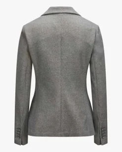 Blazer Slim Fit aus Baumwoll-Mix