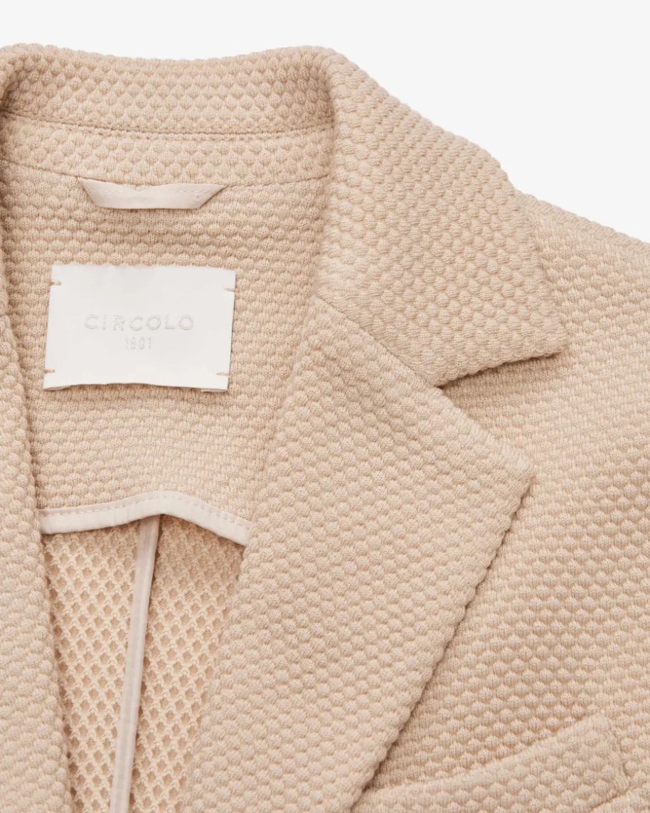 Blazer Slim Fit aus Schurwoll-Mix