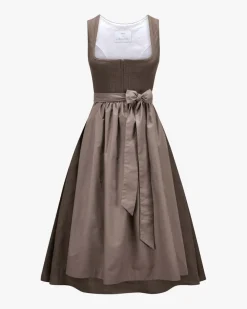 Bodensee Viky Leinendirndl lang mit Schürze