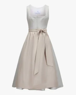 Bodensee Viky Leinendirndl lang mit Schürze