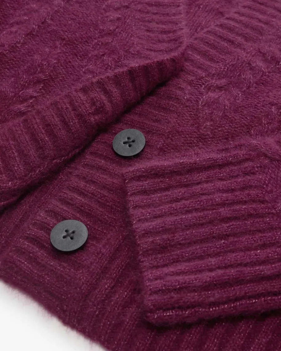 Bodnant Cashmere-Seiden-Strickjacke