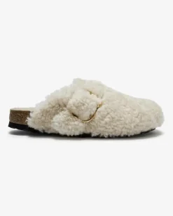 Boston Big Buckle Teddy Pantoletten