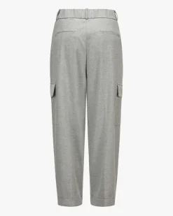 7/8-Cargohose aus Woll-Mix