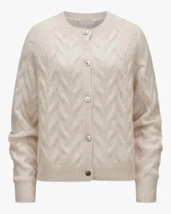 Cashmere-Seiden-Strickjacke