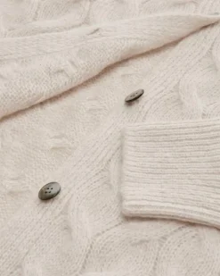 Cashmere-Seiden-Strickjacke