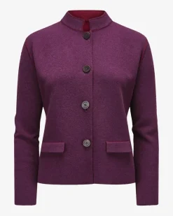 Cashmere-Wende-Strickjacke