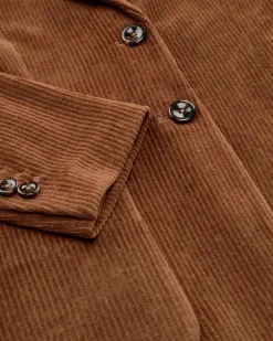 Cordblazer Slim Fit aus Baumwoll-Mix