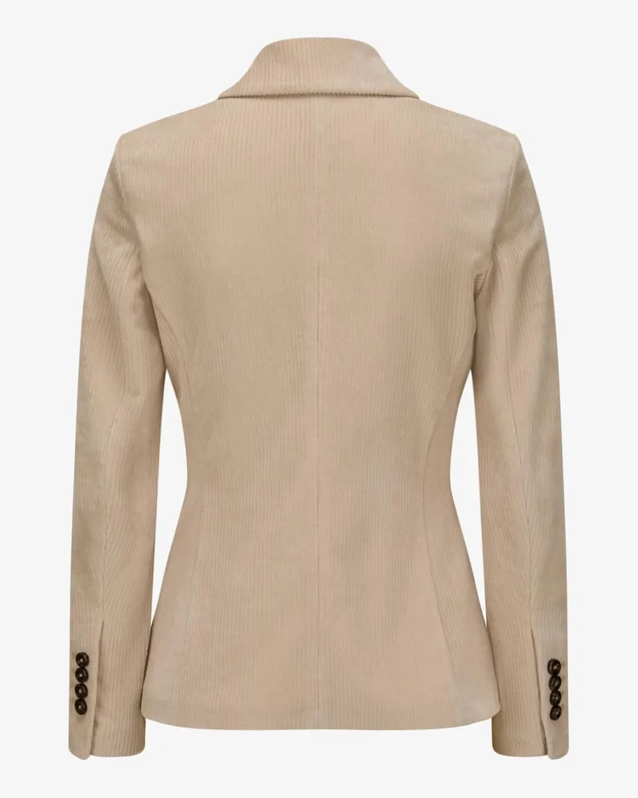 Cordblazer Slim Fit aus Baumwoll-Mix