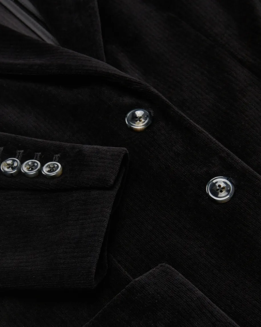 Cordblazer Slim Fit aus Baumwoll-Mix