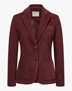 Cordblazer Slim Fit aus Baumwoll-Mix