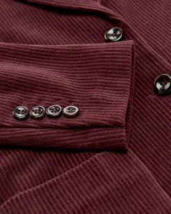 Cordblazer Slim Fit aus Baumwoll-Mix