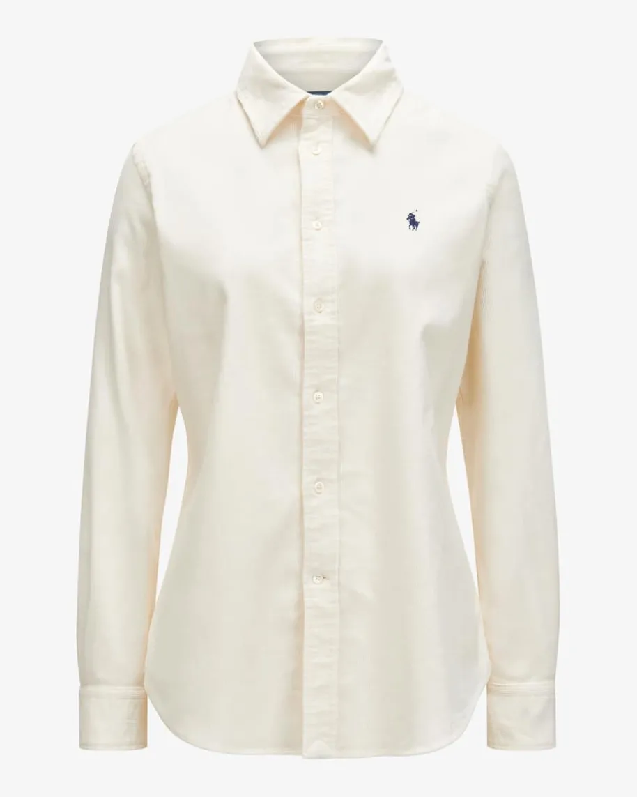 Cord-Hemdbluse Slim Fit