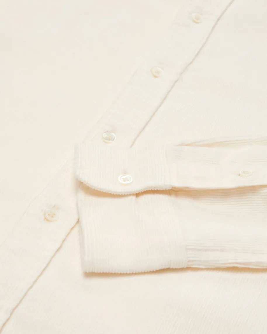 Cord-Hemdbluse Slim Fit