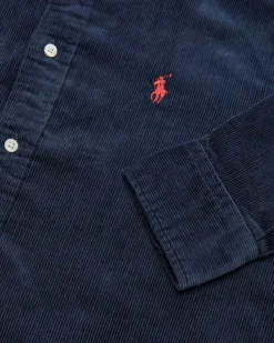 Cord-Hemdbluse Slim Fit