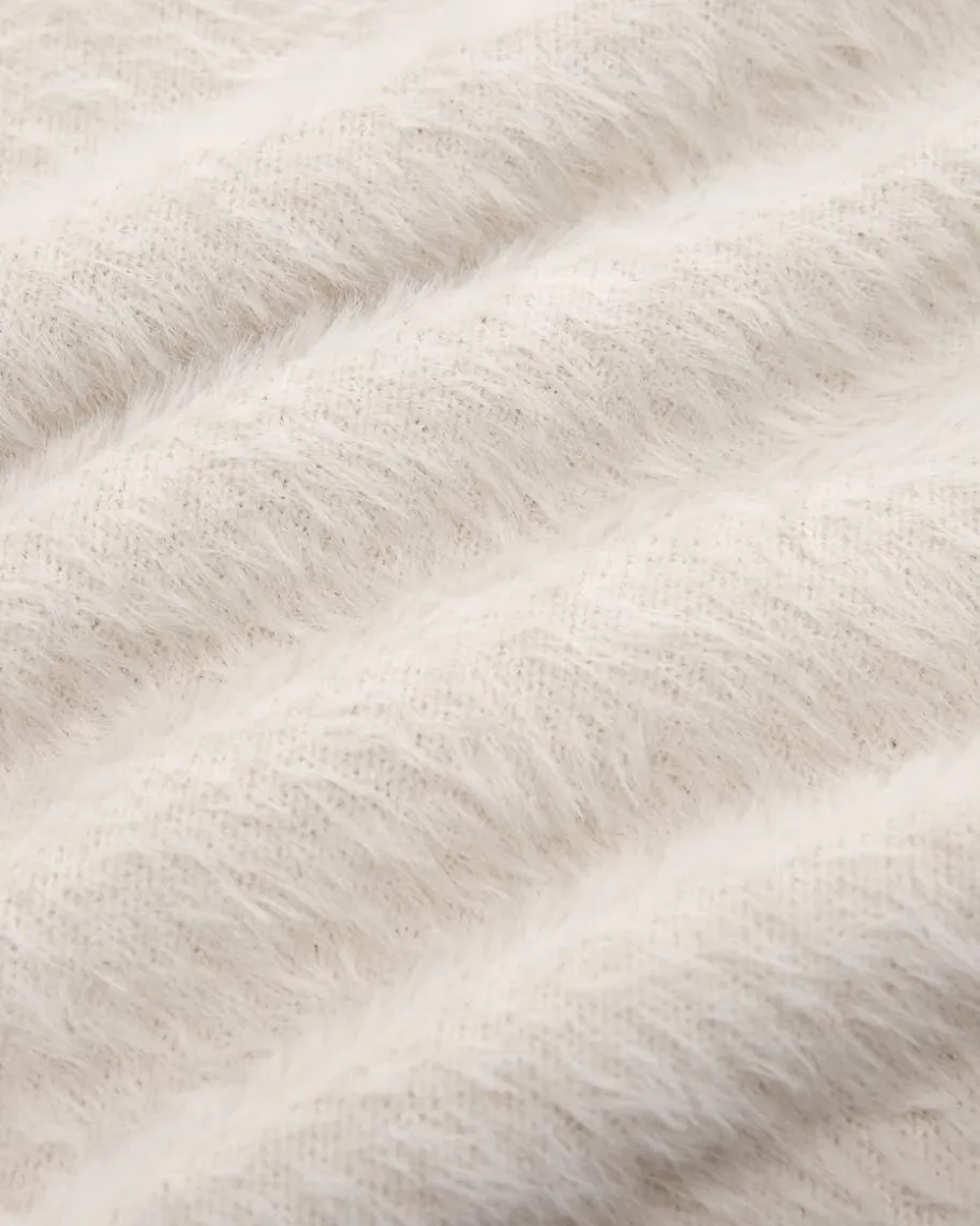 Crop Eyelash Strickshirt