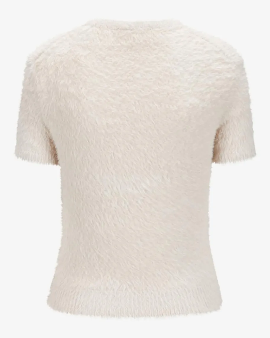 Crop Eyelash Strickshirt