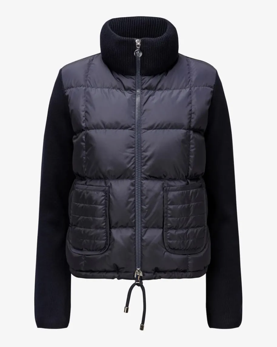 Daunen-Strickjacke