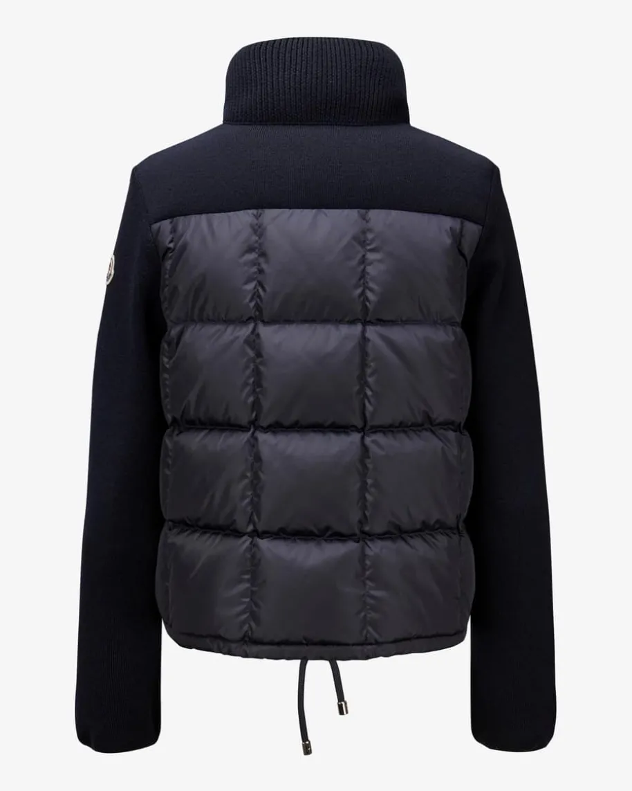 Daunen-Strickjacke