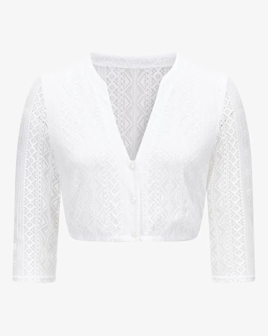 Dirndlbluse Semi-Transparent