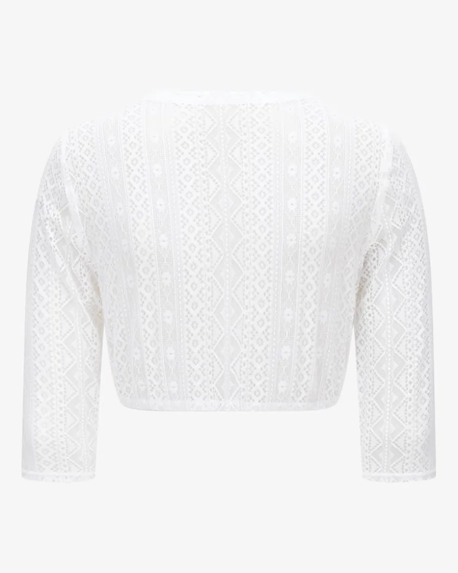 Dirndlbluse Semi-Transparent