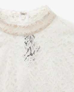 Dirndlbluse semi-transparent