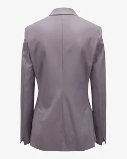 Doppelreiher-Blazer aus Schurwoll-Mix