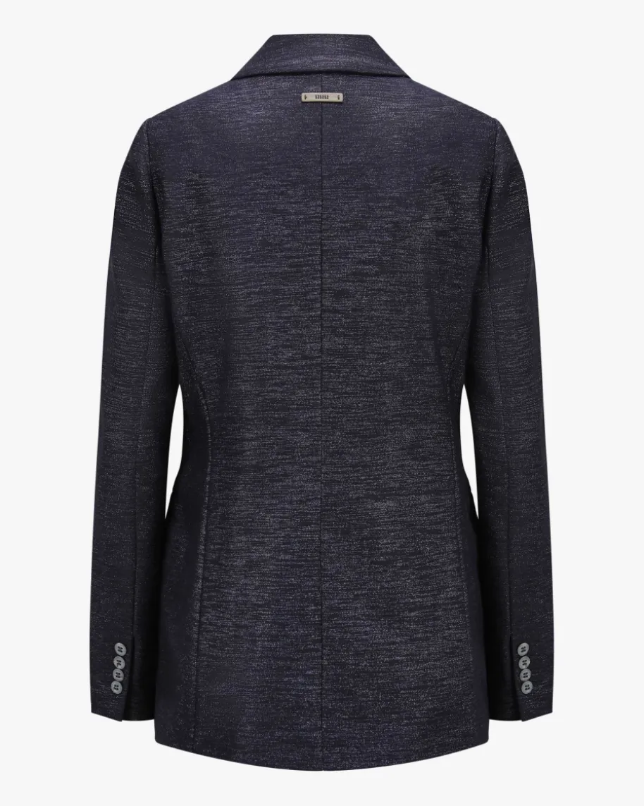 Doppelreiher-Blazer aus Schurwoll-Mix