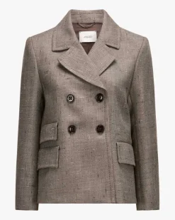 Doppelreiher-Blazer aus Schurwolle