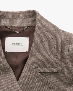 Doppelreiher-Blazer aus Schurwolle