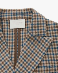 Doppelreiher-Blazer aus Schurwolle und Cashmere