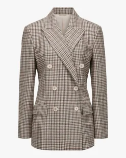 Doppelreiher-Blazer aus Schurwolle