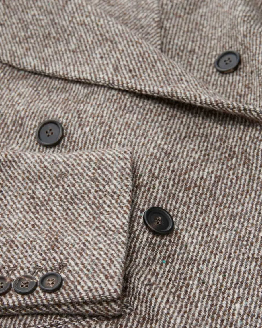 Doppelreiher-Blazer aus Woll-Seiden-Mix