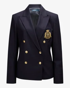 Doppelreiher-Blazer aus Woll-Mix