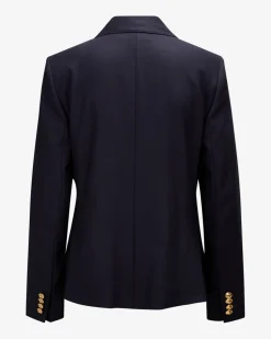 Doppelreiher-Blazer aus Woll-Mix