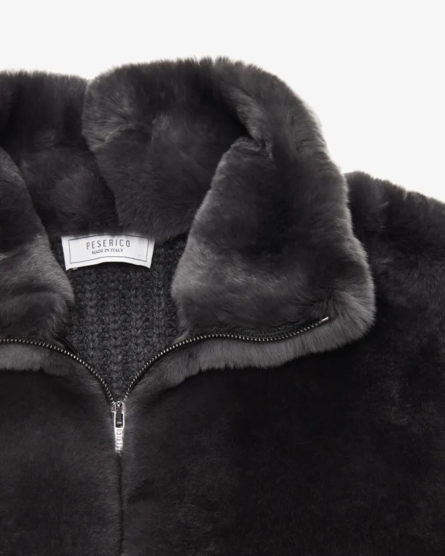 Fellweste aus Wolle und Cashmere