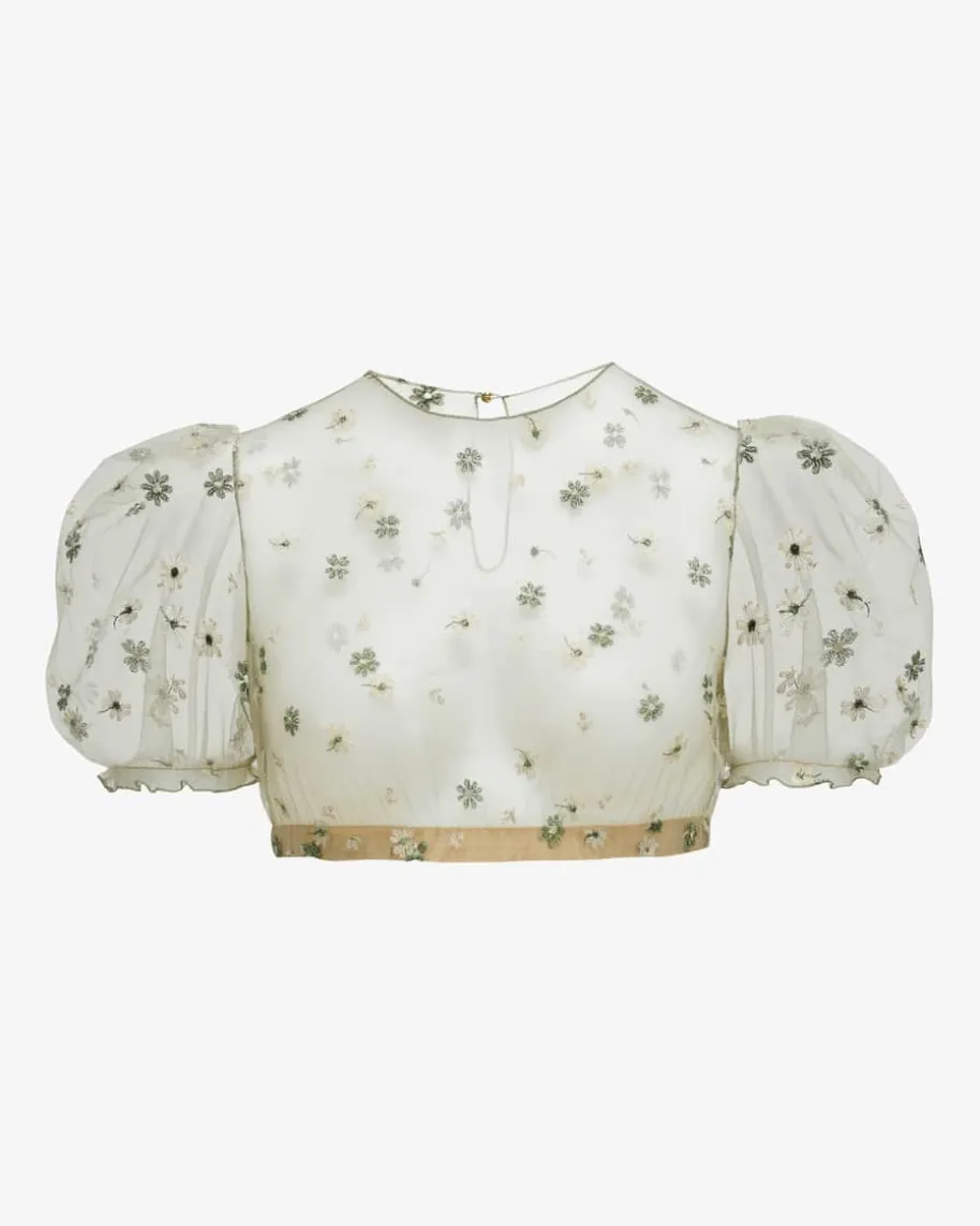 Florentina Dirndlbluse Semi-Transparent