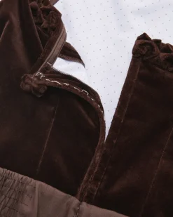 Gaia Midi-Dirndl mit Seidenschürze