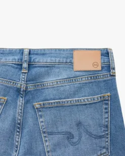 Girlfriend Mid-Rise Straight Jeans