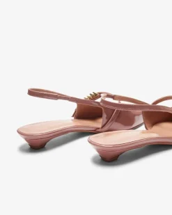 Glossy Slingback-Pumps